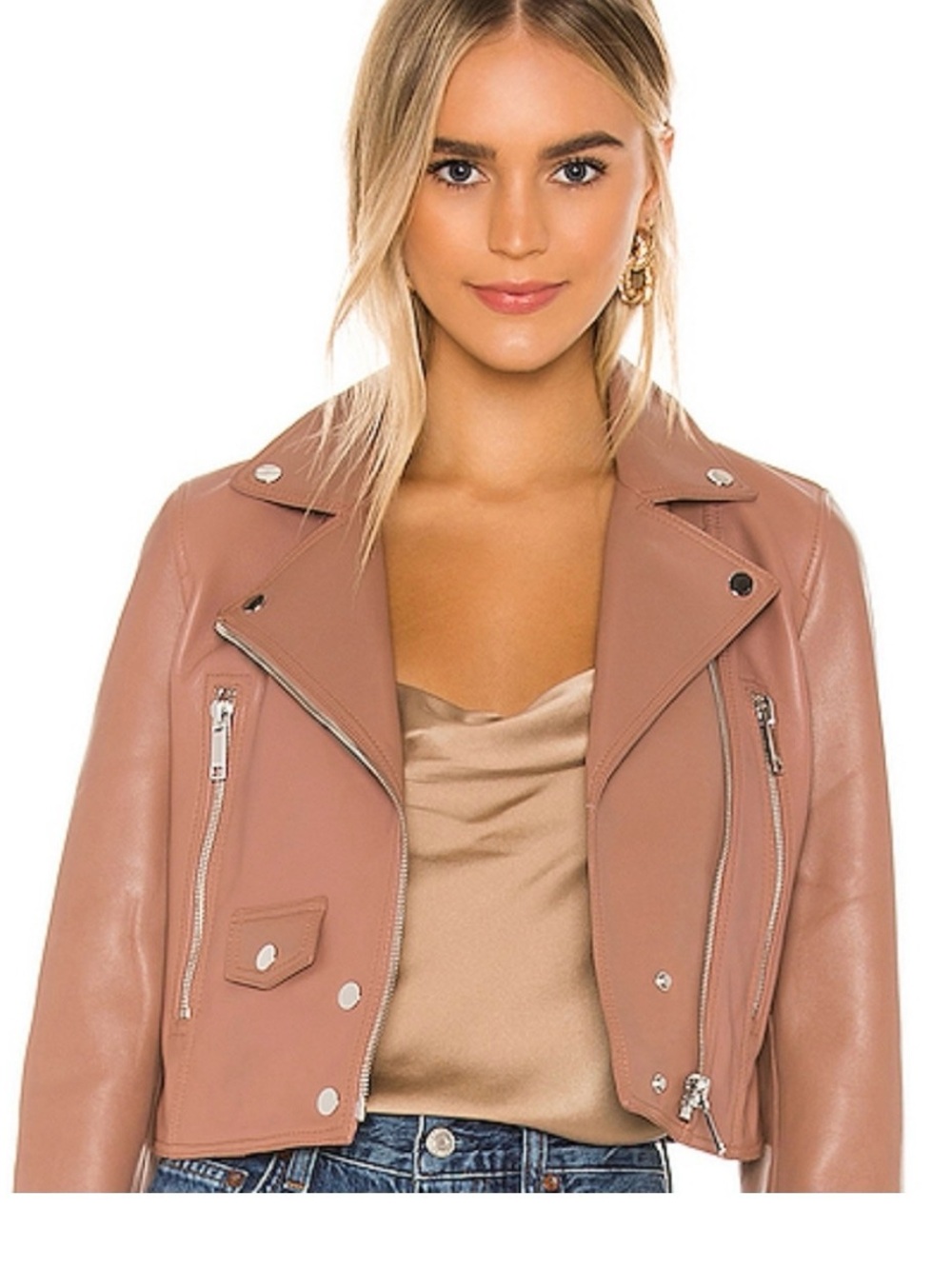 LTH Jkt cropped leather jacket. Size medium.